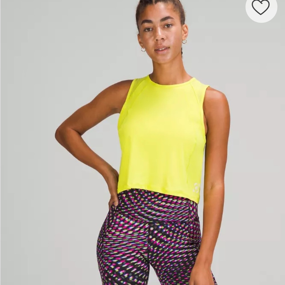 NWT lululemon limited edition sculpt drop tank - sz 10 electric lemon 🍋
